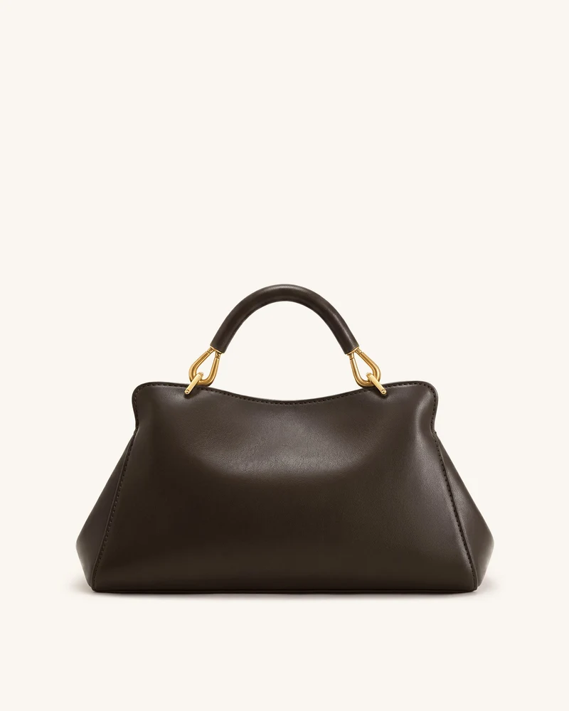 Lucia Längliche Handtasche – Dunkelbraun