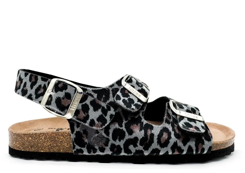 thies 1856 ® Rec Backstrap Leo Sandal vegan grey leo