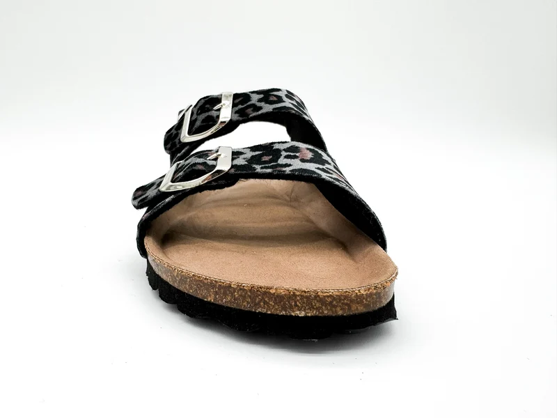 thies 1856 ® Rec Backstrap Leo Sandal vegan grey leo