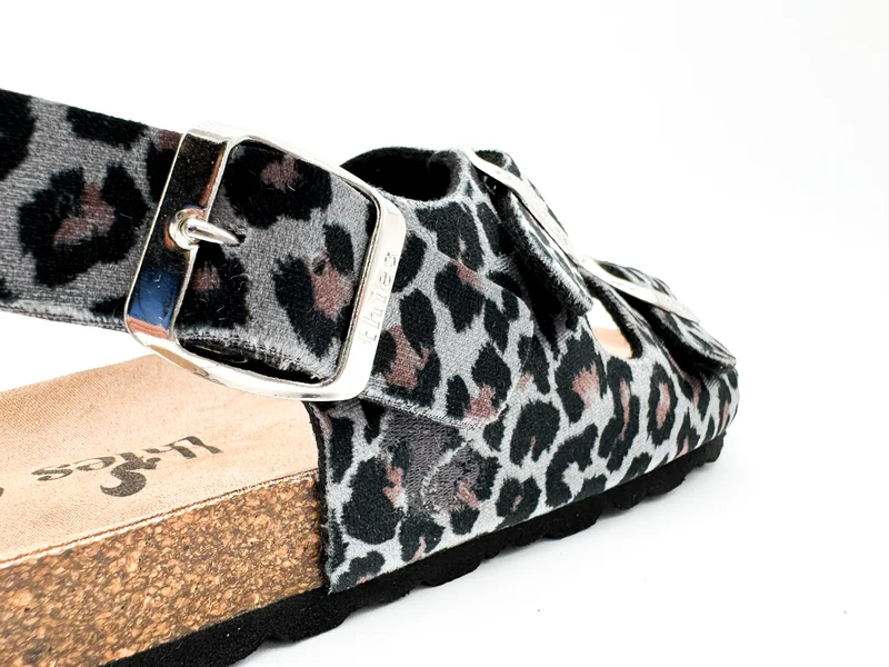 thies 1856 ® Rec Backstrap Leo Sandal vegan grey leo