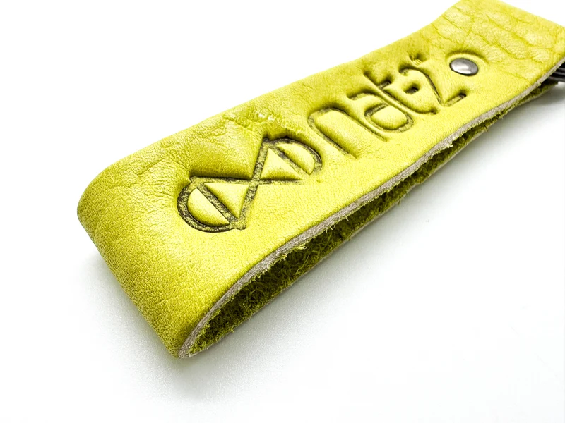 nat-2™ Leather Keychain matcha