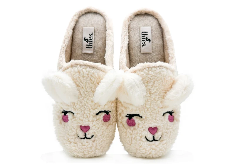 thies 1856 ® Organic Rabbit Slipper vegan off white