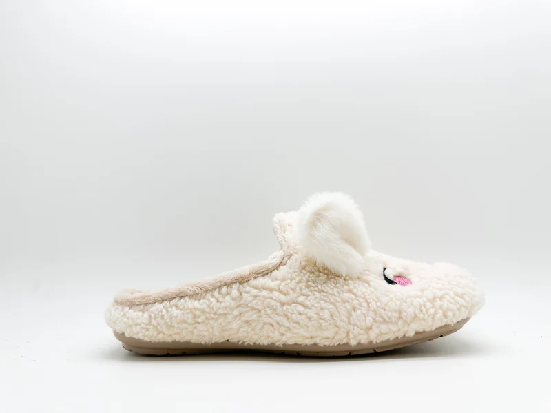 thies 1856 ® Organic Rabbit Slipper vegan off white
