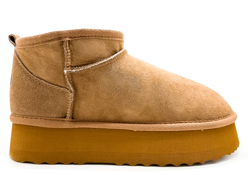 thies 1856 ® Platform Shorty Boots chestnut