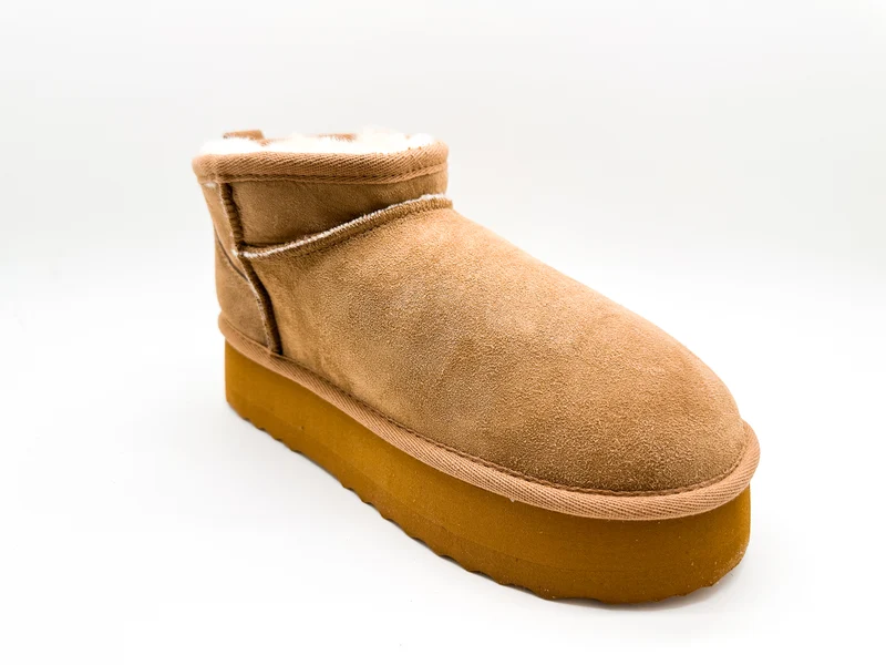 thies 1856 ® Platform Shorty Boots chestnut