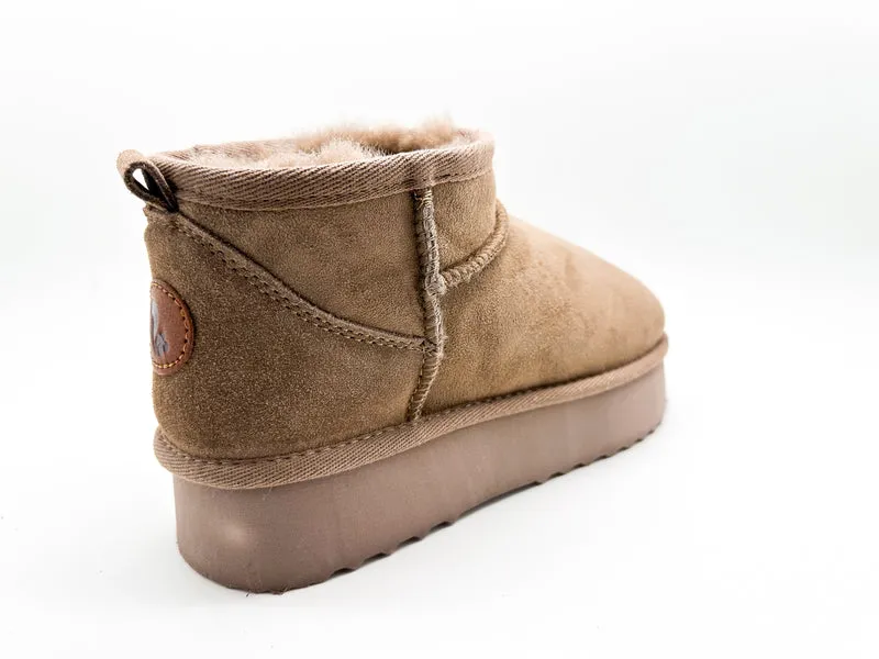 thies 1856 ® Platform Shorty Boots elephant grey