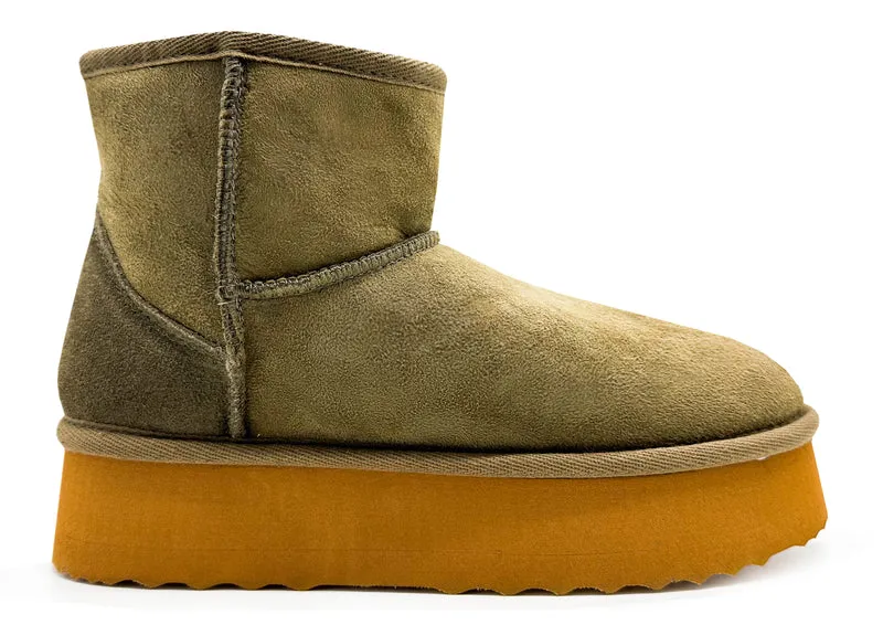 thies 1856 ® Platform Sheep Boots olive