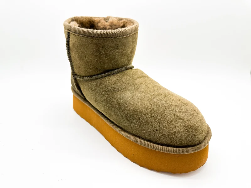 thies 1856 ® Platform Sheep Boots olive