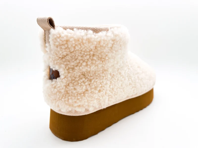 thies 1856 ® Platform Shearling Shorty Boots beige