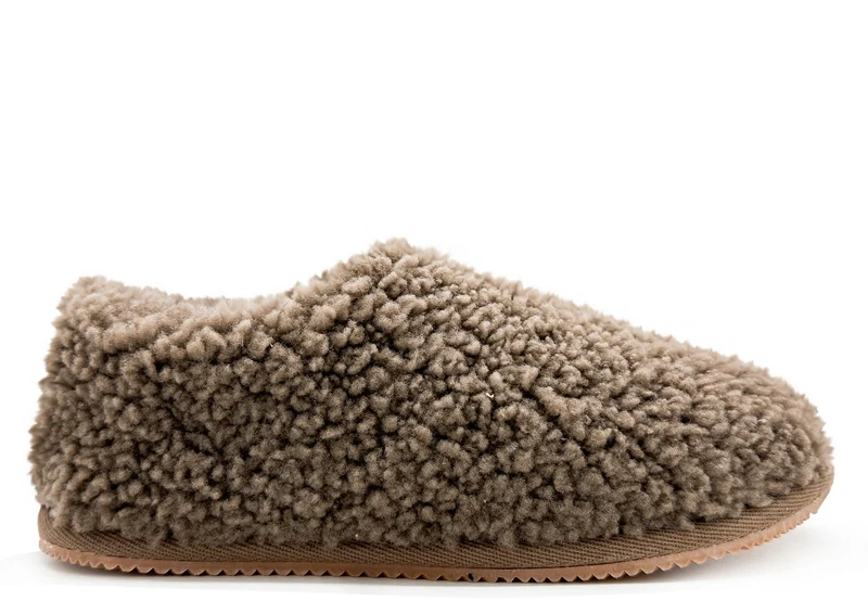thies 1856 ® Cozy Sheep Low Slipper Boots elephant grey