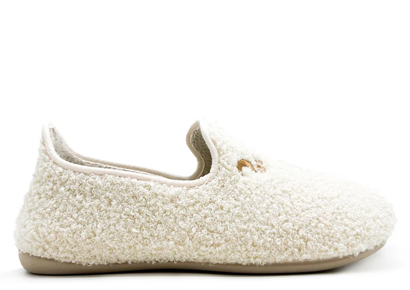 thies 1856 ® Rec Teddy Closed Slipper vegan off white