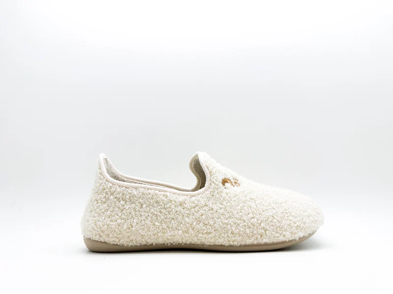 thies 1856 ® Rec Teddy Closed Slipper vegan off white