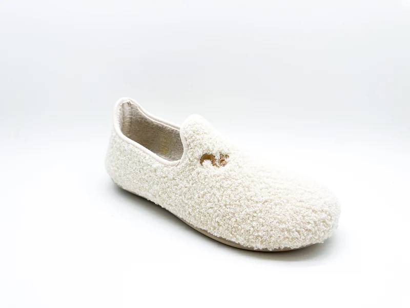 thies 1856 ® Rec Teddy Closed Slipper vegan off white