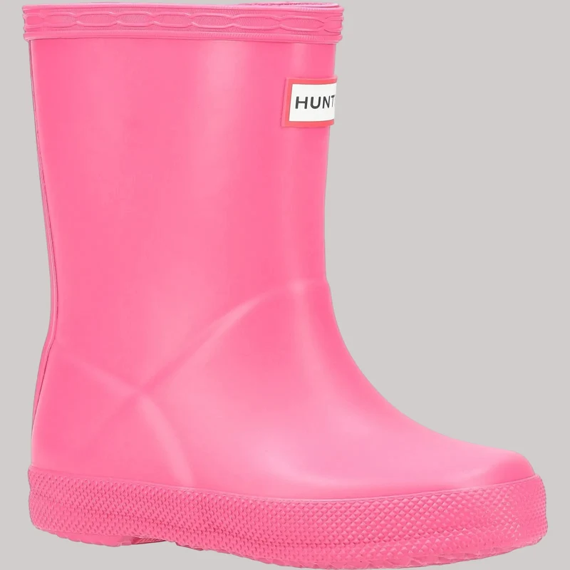 Hunter Kids First Gummistiefel | Leuchtendes Rosa