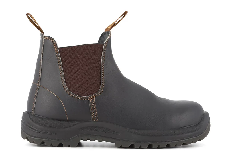 Blundstone Unisex 192 Xtreme Safety Series Stiefel aus ölgegerbtem Leder | Robustes Braun