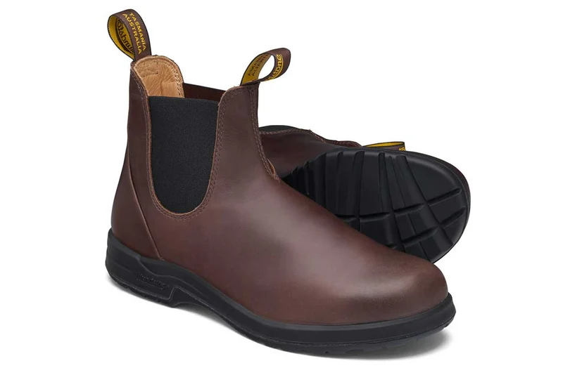 Blundstone Unisex 2057 All Terrain Vollnarbenleder Chelsea Stiefel | Kakaobraun