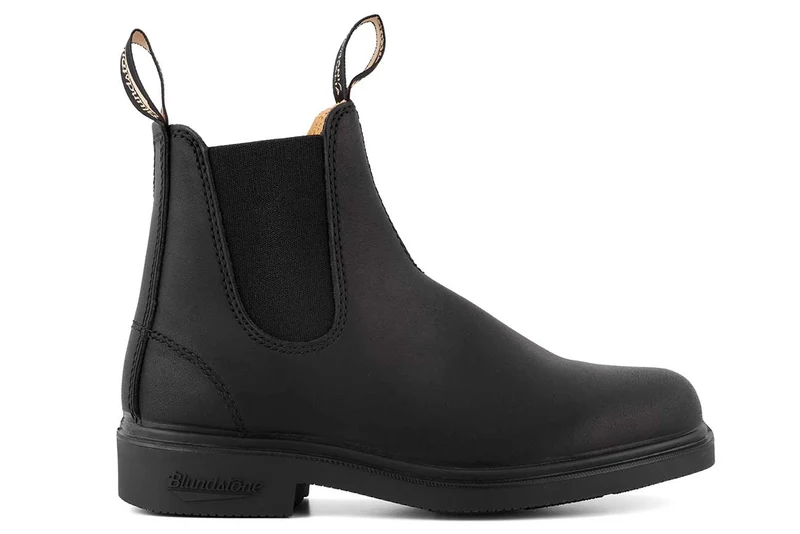 Blundstone Unisex 068 Dress Series Vollnarbenleder gefüttert Chelsea Stiefel | Schwarz