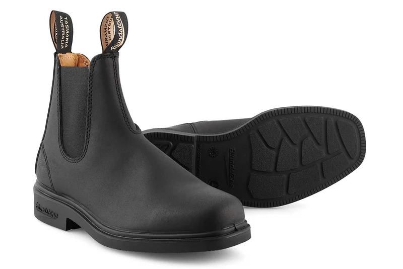 Blundstone Unisex 068 Dress Series Vollnarbenleder gefüttert Chelsea Stiefel | Schwarz