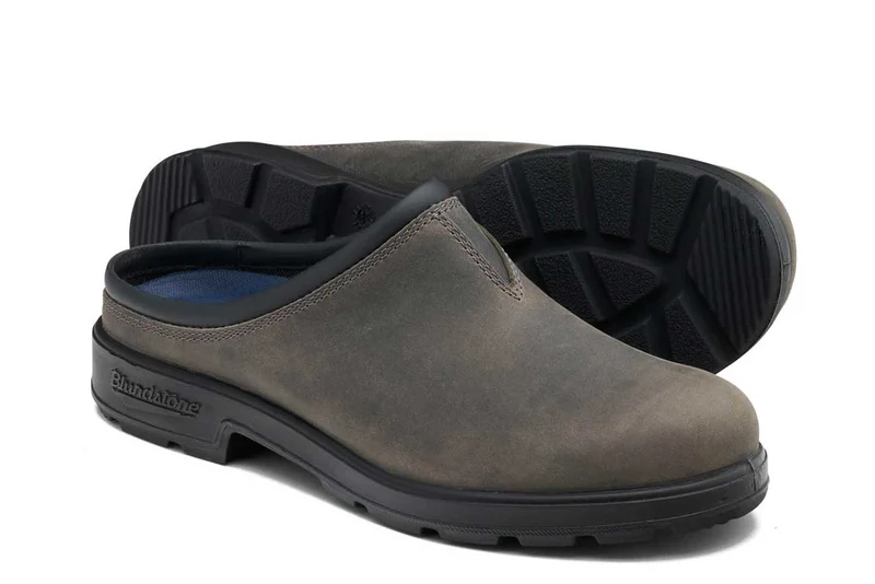 Blundstone Unisex 2422 Originals Clog aus gewachstem Nubukleder mit Pre-Worn-Finish | Ton