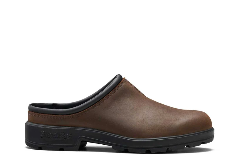 Blundstone Unisex 2421 Originals Clog aus gewachstem Vollnarbenleder | Antikbraun