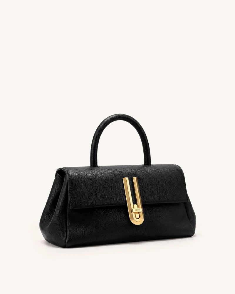 Evania Henkeltasche mit U-Schloss - Schwarz