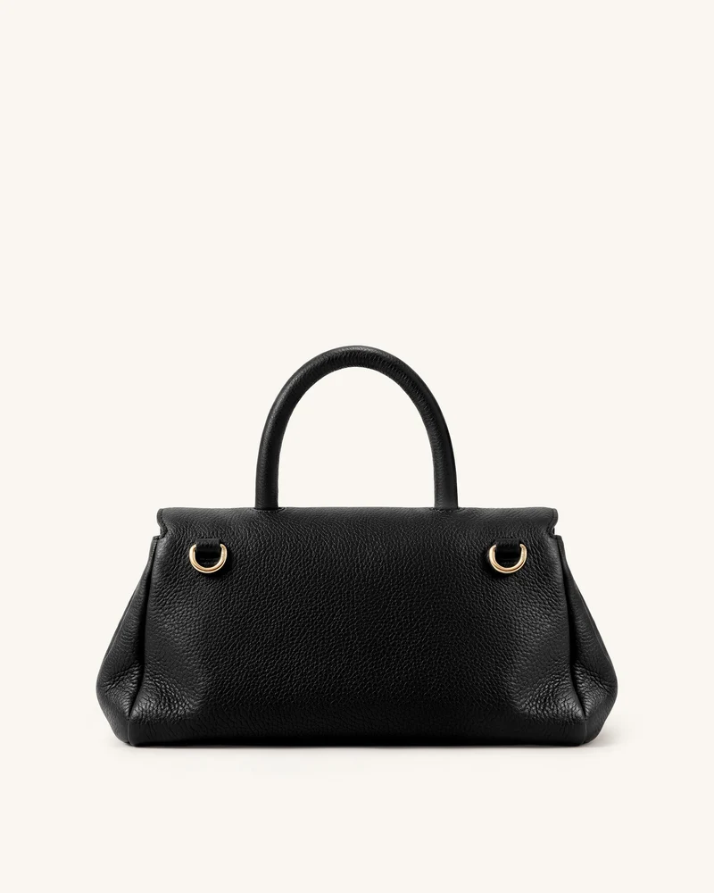 Evania Henkeltasche mit U-Schloss - Schwarz