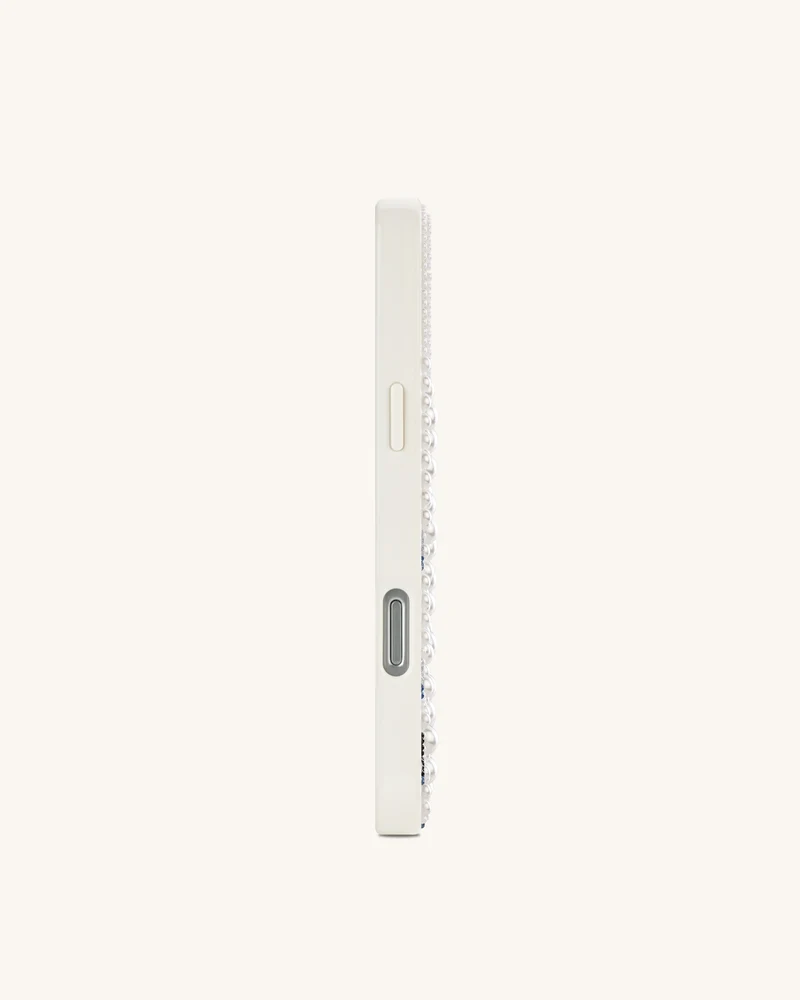 Pearl Handyhülle mit Schwanen-Verzierung - Weiß