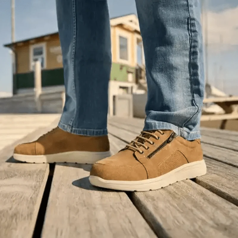 New Feet herresko i ruskind - Brun