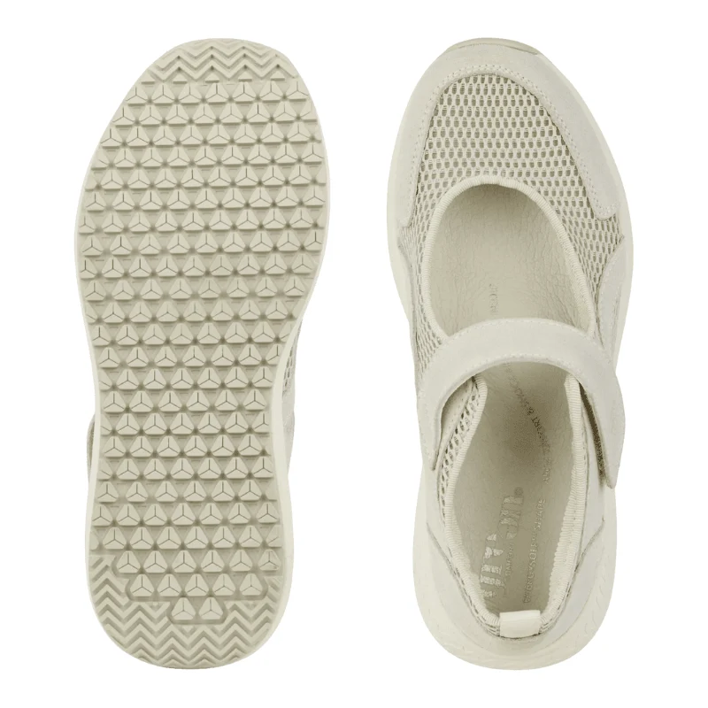 Green Comfort sporty ballerina - Hvid