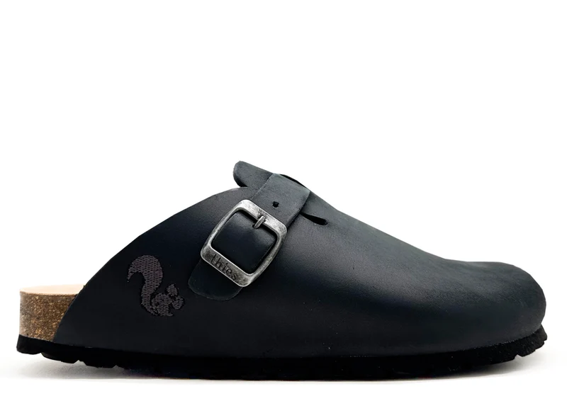 thies 1856 ® Eco Leather Clog truffle-black