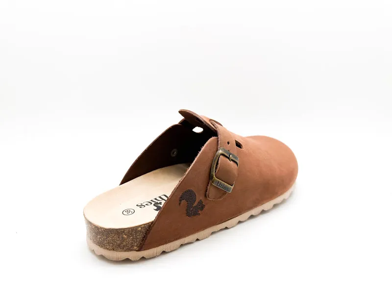 thies 1856 ® Eco Leather Clog shitake brown