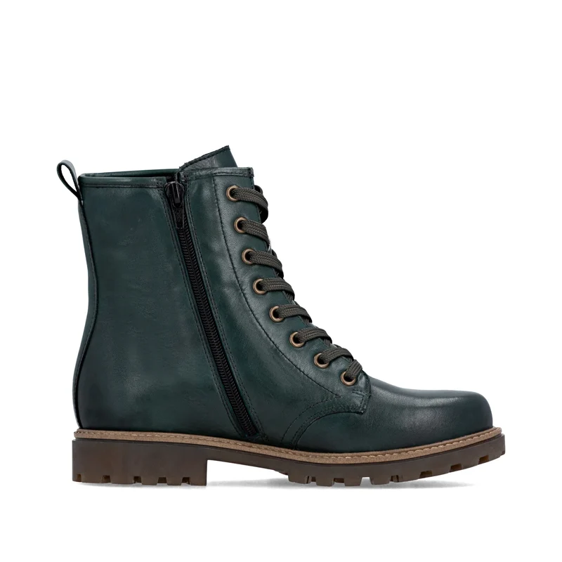Remonte Damen-Ankle-Boots aus Leder | Grün