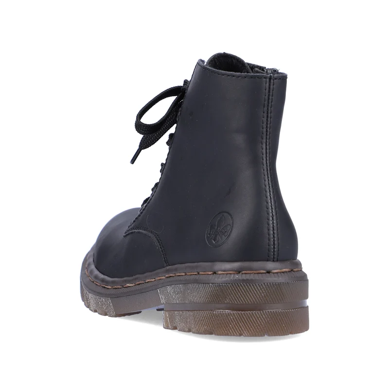 Rieker Klassische Schnürstiefeletten für Damen | Schwarz