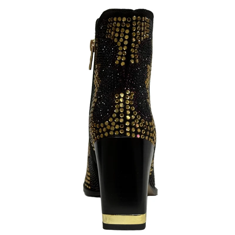 Una Healy Damen If I Had A Boat Ankle Boot | Schwarz Bling