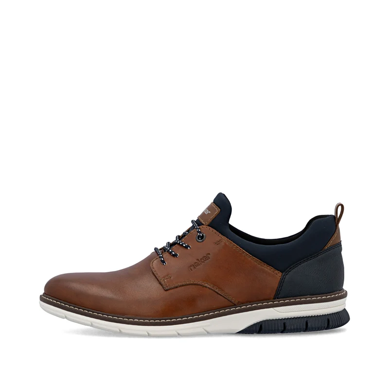 Rieker Herren Leder Slipper | Braun