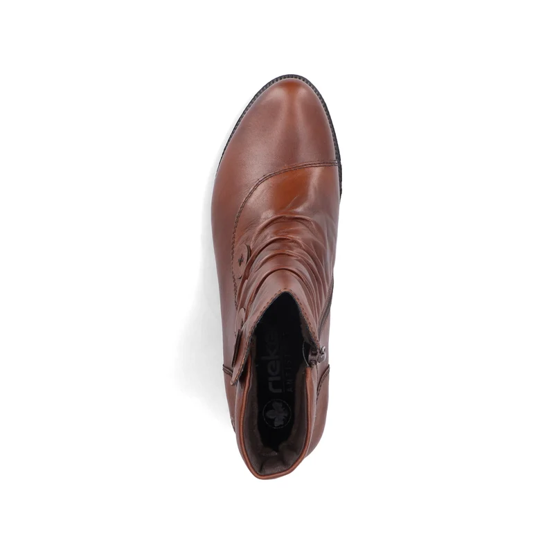Rieker Damen Stiefeletten mit Knopfdetail | Braun