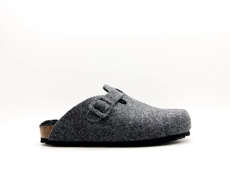 thies 1856 ® Recycled PET Buckle Clog dark grey