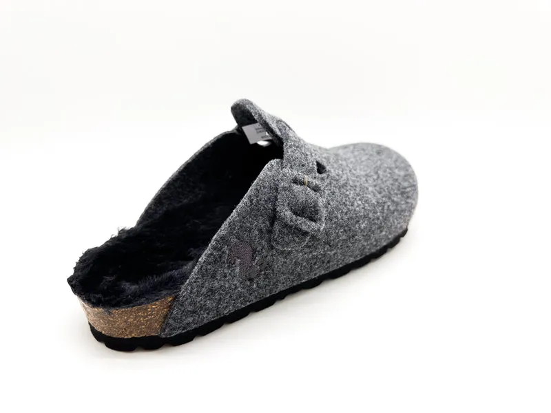 thies 1856 ® Recycled PET Buckle Clog dark grey