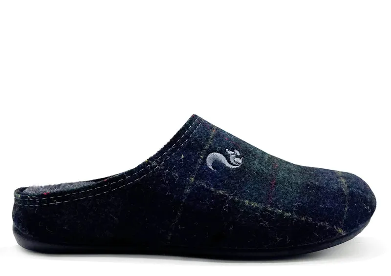 thies 1856 ® Rec Check Slipper dark navy