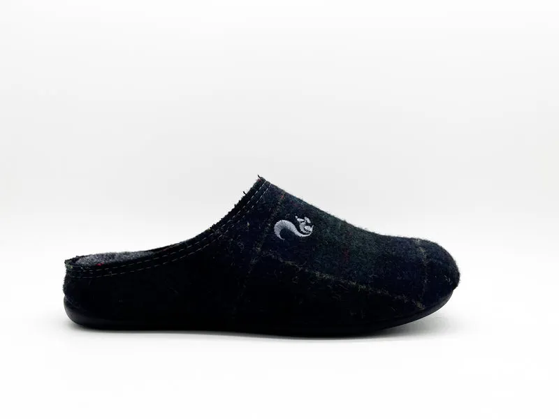 thies 1856 ® Rec Check Slipper dark navy