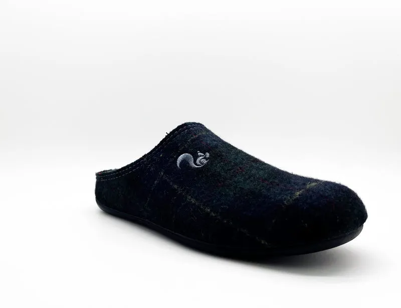 thies 1856 ® Rec Check Slipper dark navy