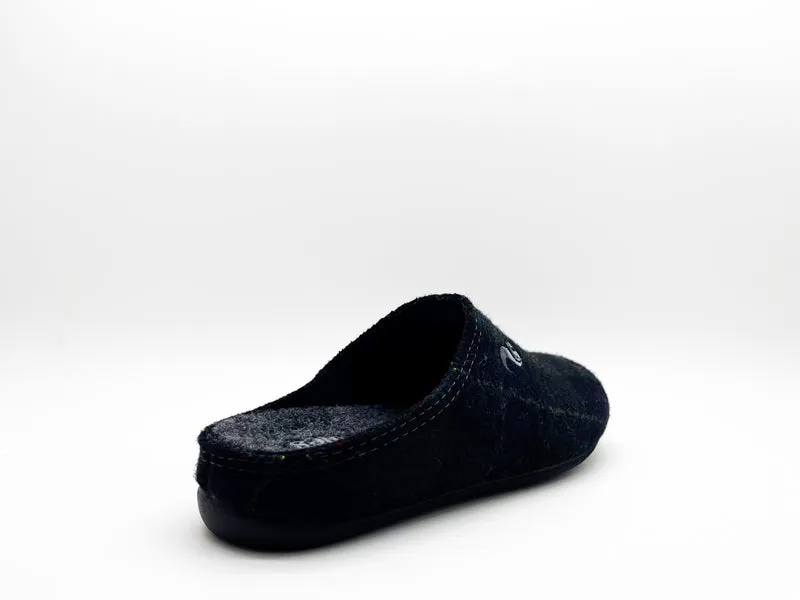 thies 1856 ® Rec Check Slipper dark navy
