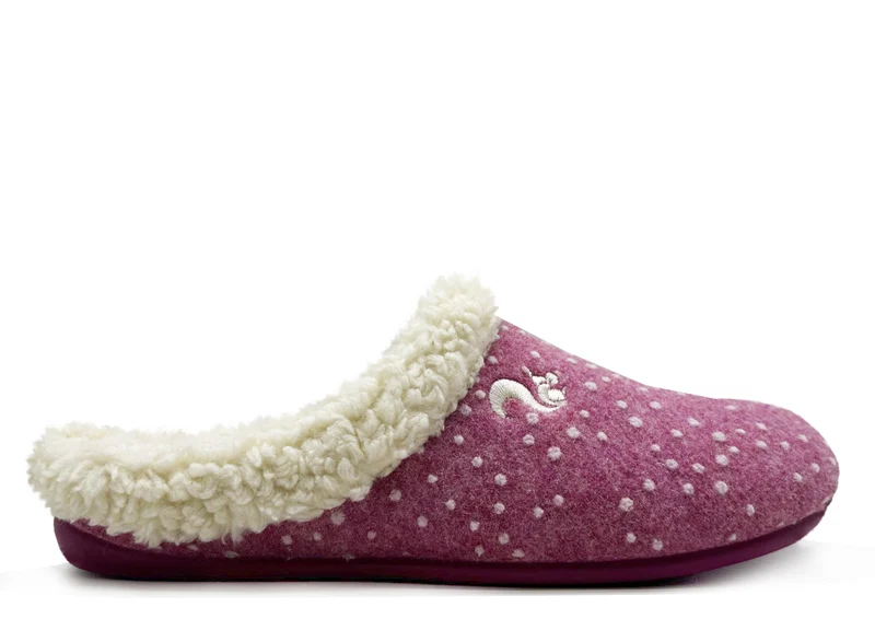 thies 1856 ® Eco Snow Cozy Slipper raspberry