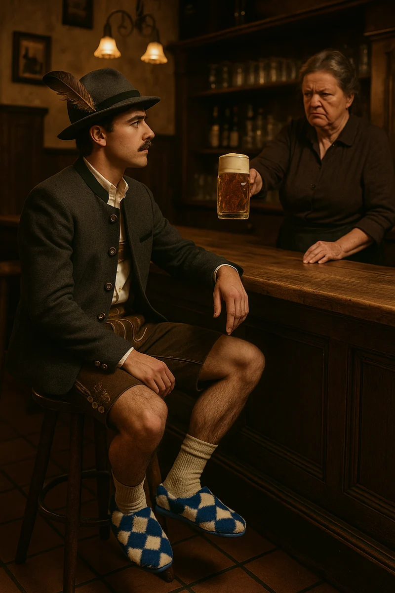thies 1856 ® x Wolpertinger ™️ Rec Royal Bavarian Aprés Slipper blue