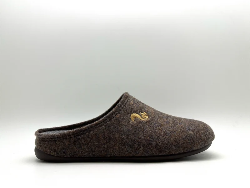 thies 1856 ® Recycled PET Slipper vegan dark brown