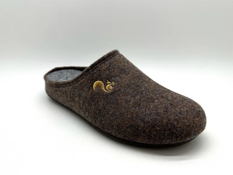 thies 1856 ® Recycled PET Slipper vegan dark brown