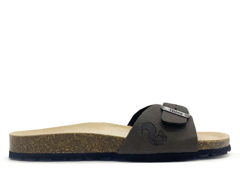 thies 1856 ® Eco Bio Strap Sandal vegan charcoal