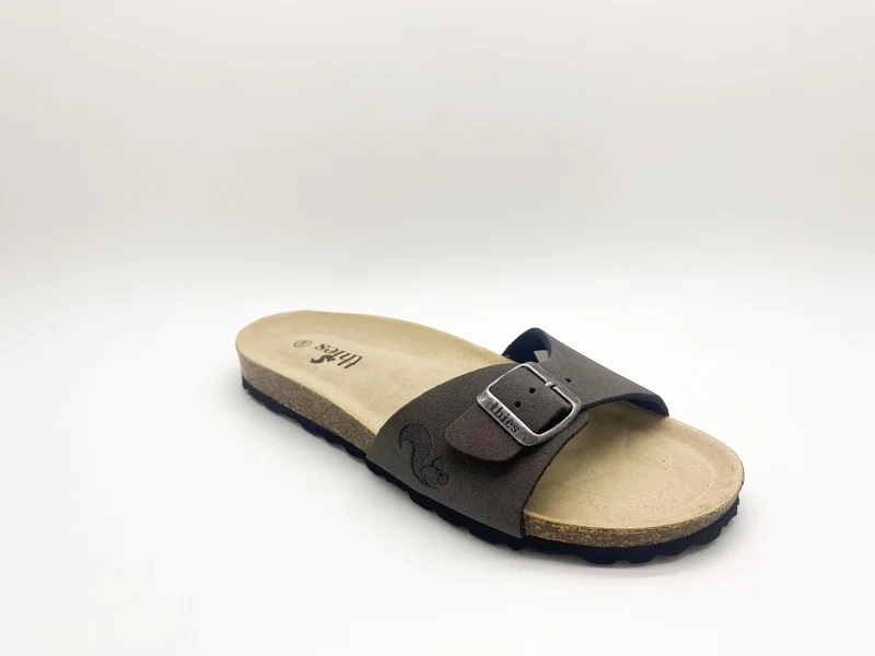 thies 1856 ® Eco Bio Strap Sandal vegan charcoal