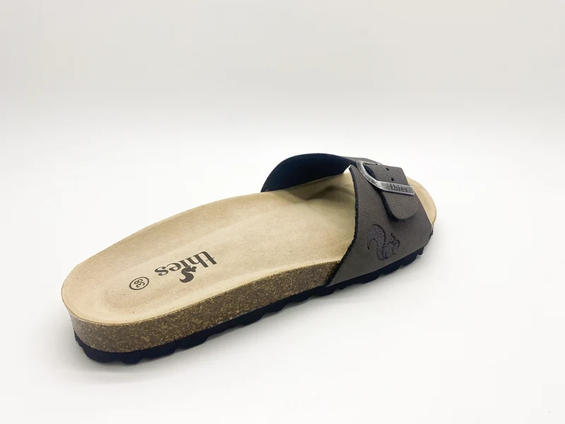 thies 1856 ® Eco Bio Strap Sandal vegan charcoal
