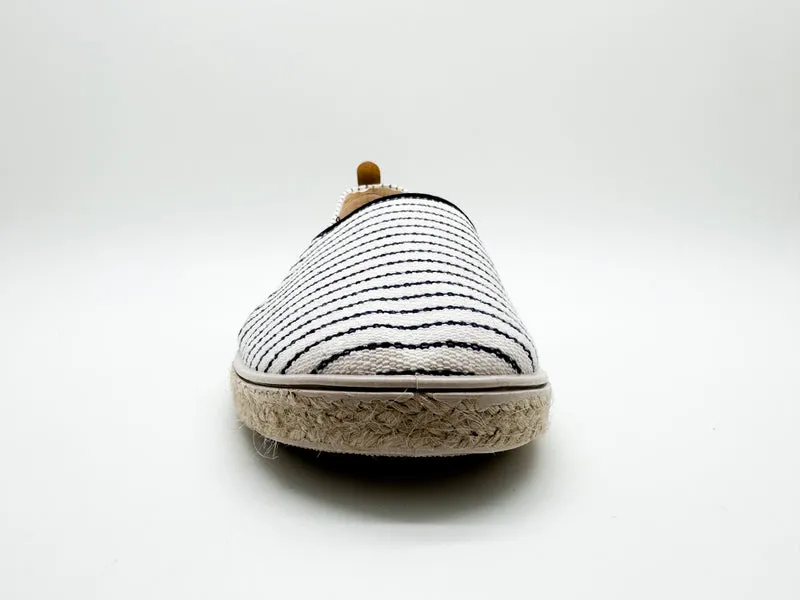 thies ® Mallorca Organic Cotton Espadrille vegan navy stripe